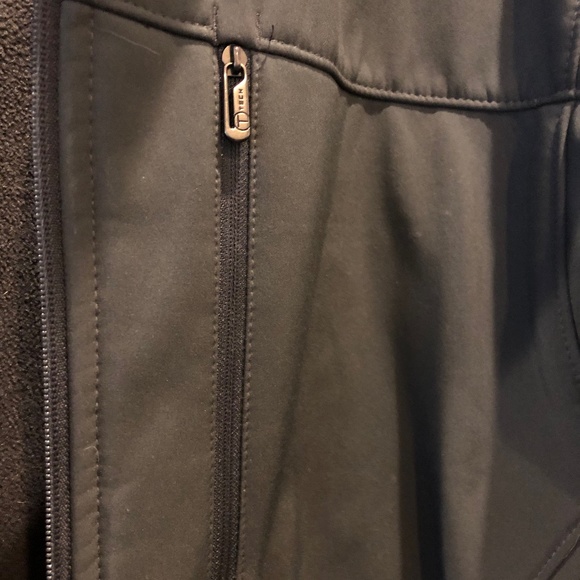 Men's T Tech By Tumi Large Grey Jacket, Blk Fleece - Picture 4 of 9